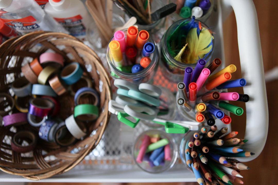 The Art Cart: How we store our art supplies