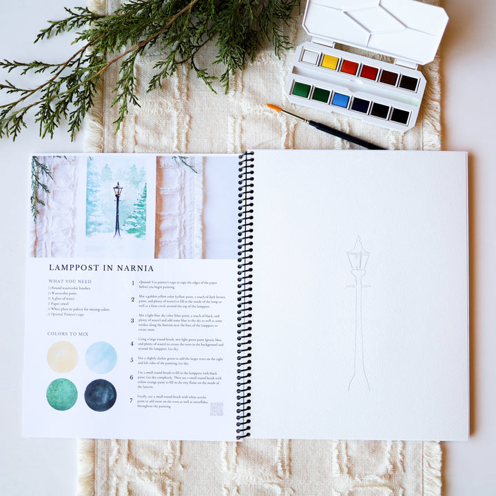 Watercolor Workbook: Winter & Christmas