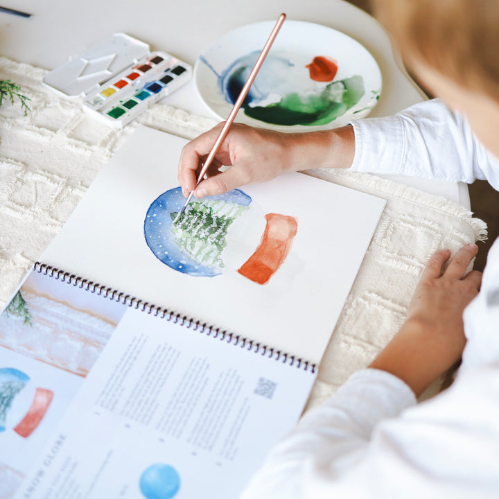 Watercolor Workbook: Winter & Christmas