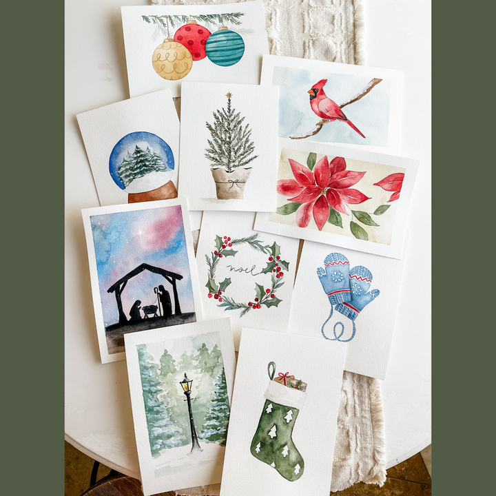 Watercolor Workbook: Winter & Christmas
