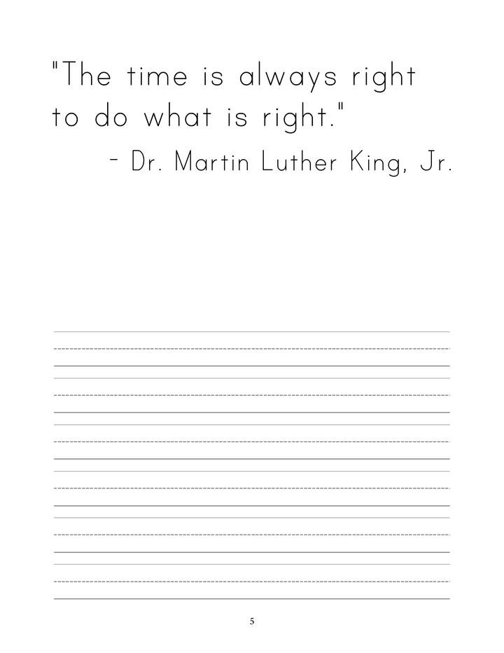 Martin Luther King, Jr. Day - Mini Unit Study
