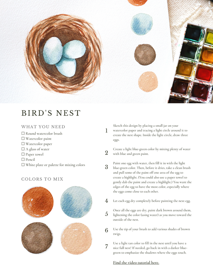 Watercolor Class: Spring