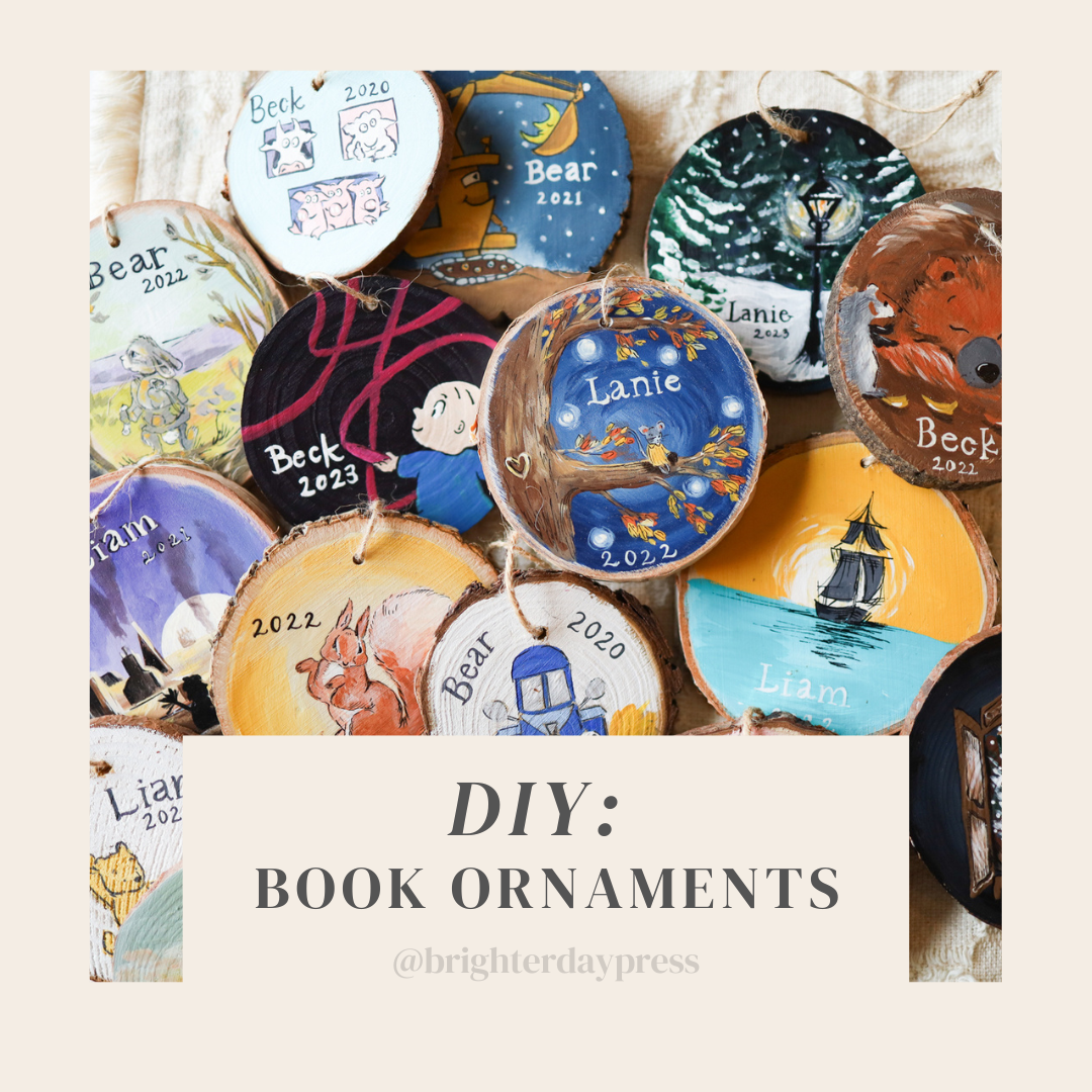 DIY Book Ornaments (2 ways)