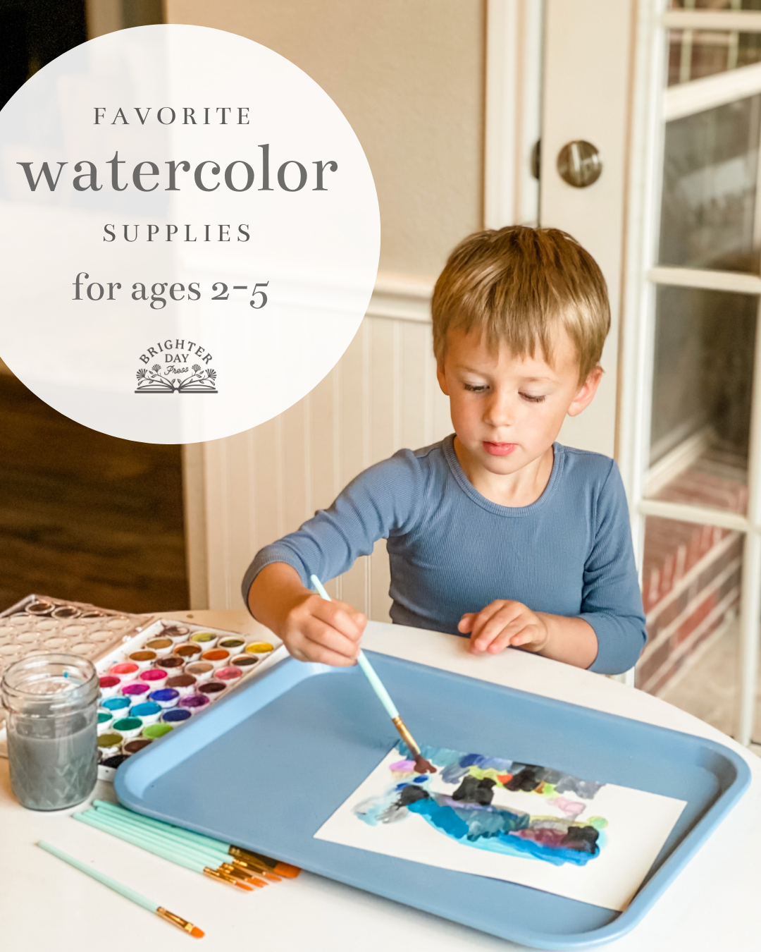 Watercolor Supplies for Ages 2-5