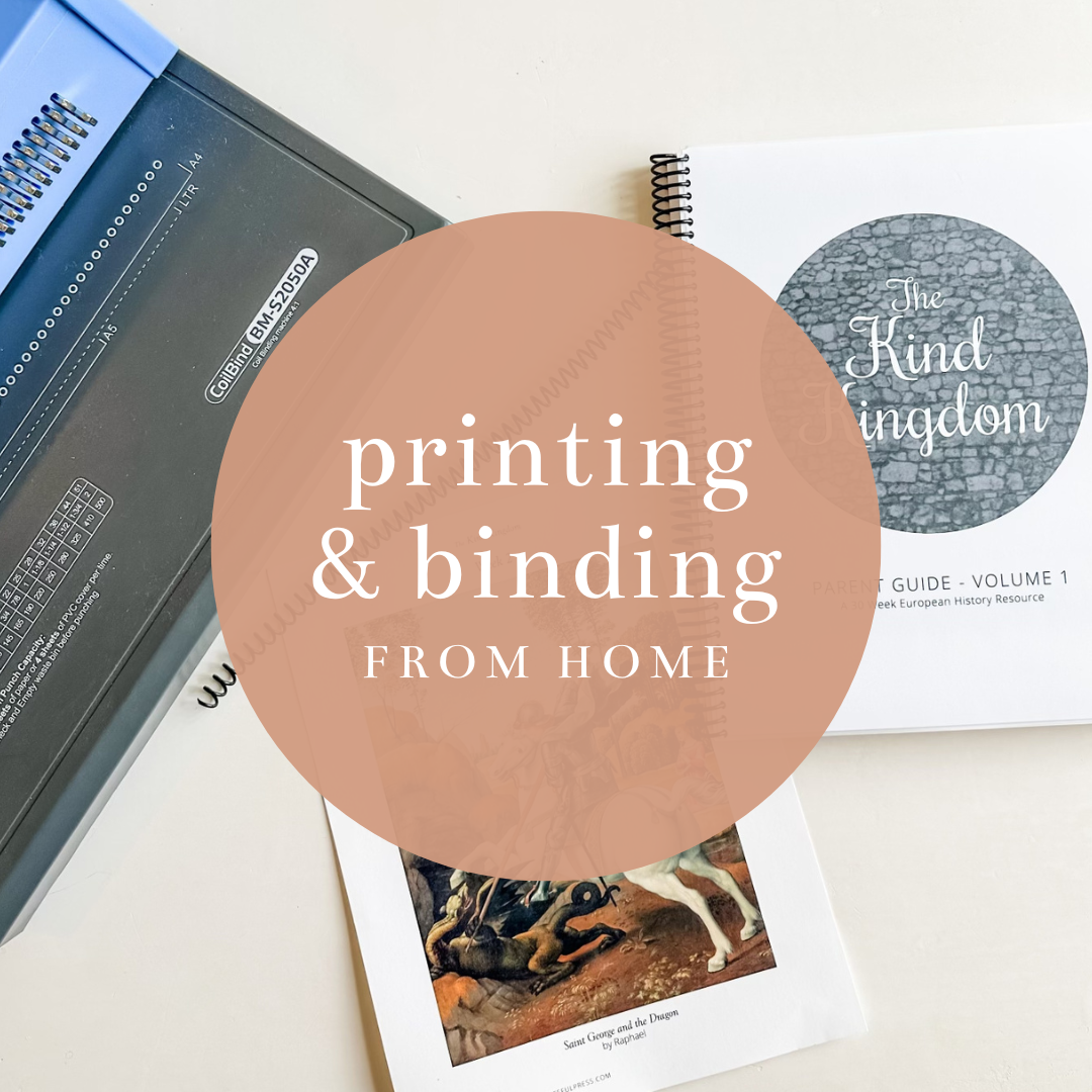 Homeschool Printing & Binding at Home