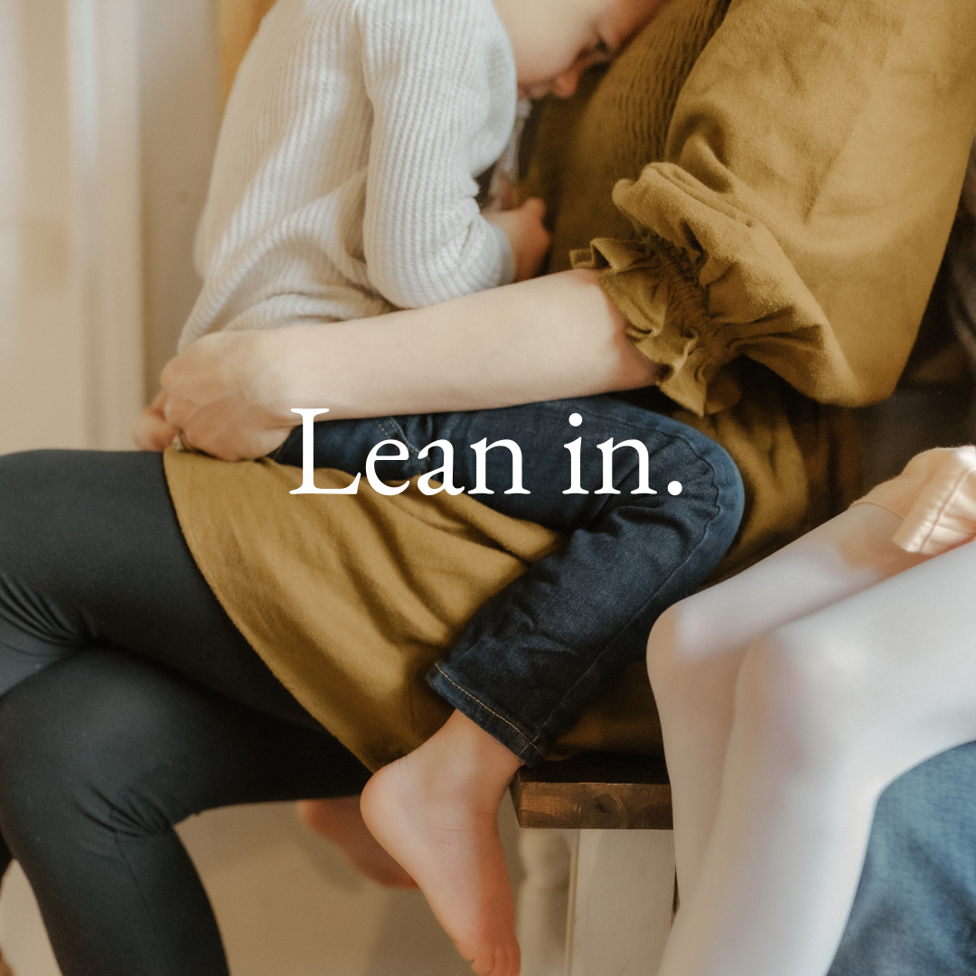 Lean in.