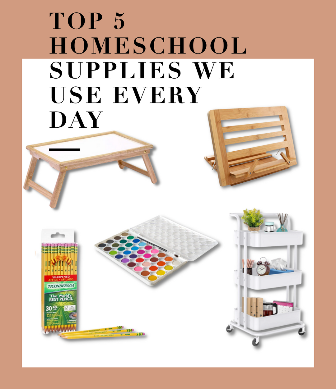 5 homeschool supplies we use every day