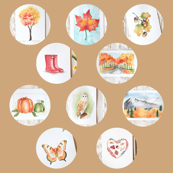 Watercolor Workbook: Autumn