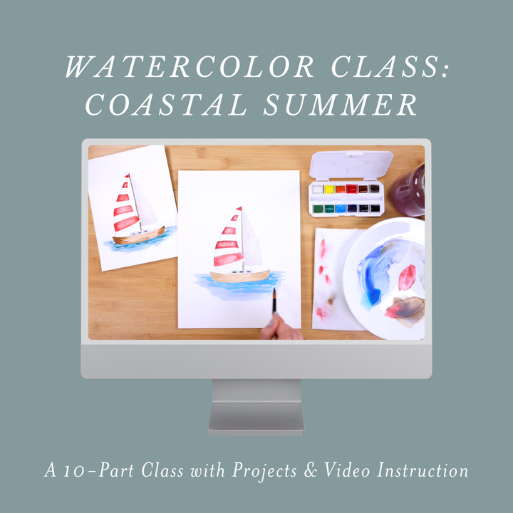 Watercolor Class: Coastal Summer