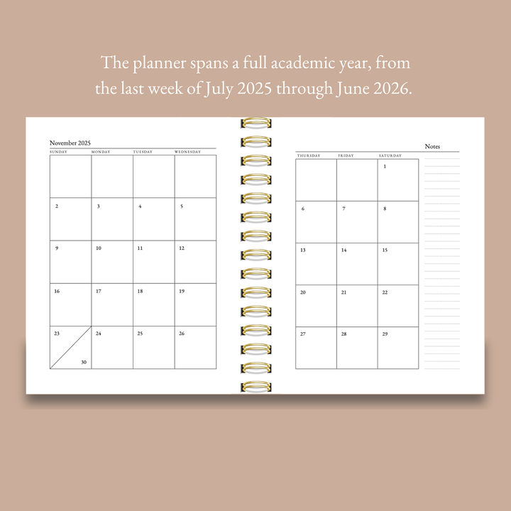 PREORDER 2025-2026 Homeschool Planner