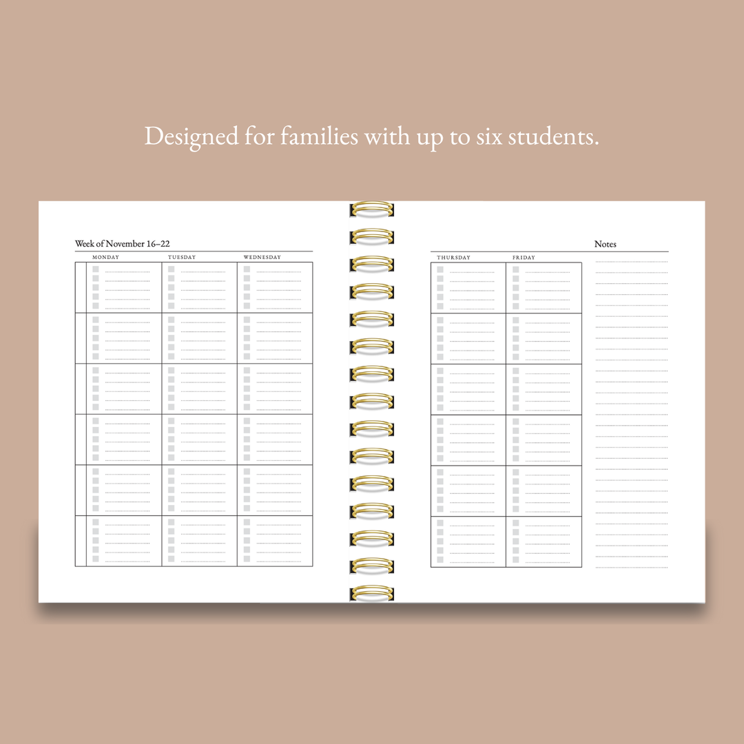 PRE-ORDER 2026-2027 Homeschool Planner