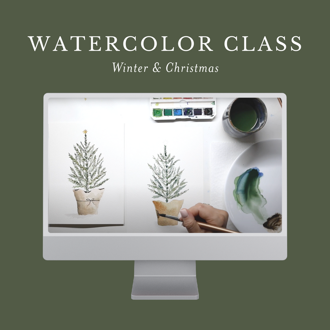 Watercolor Class: Winter & Christmas