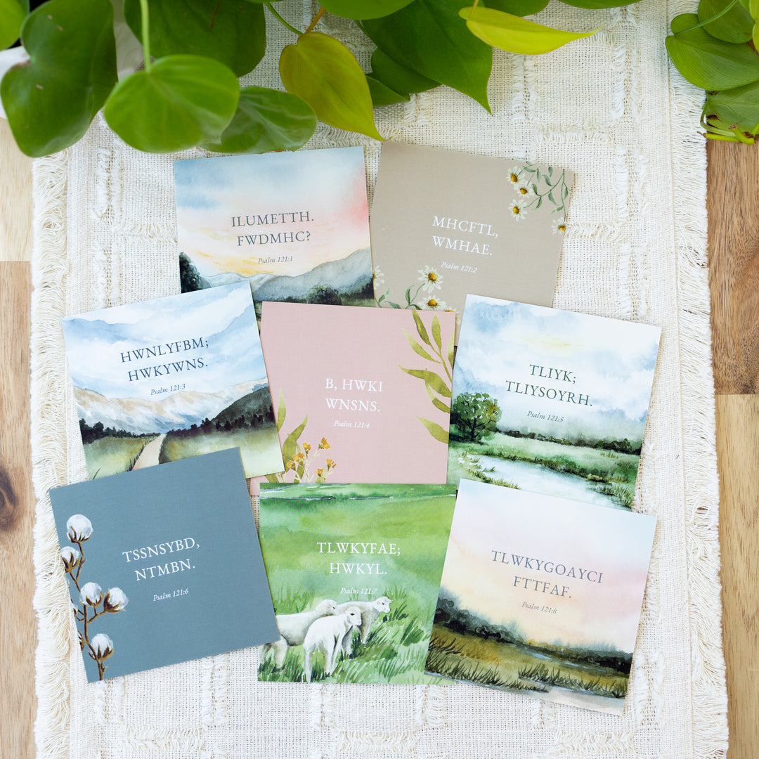 Psalm 121 Memory Cards