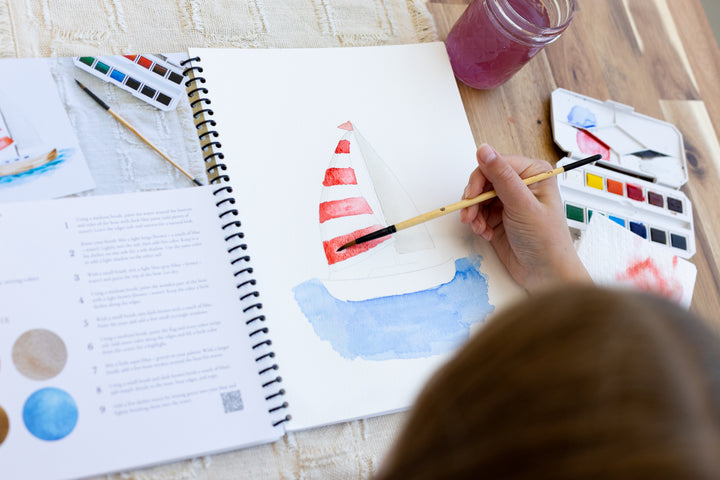 Watercolor Workbook: Coastal Summer