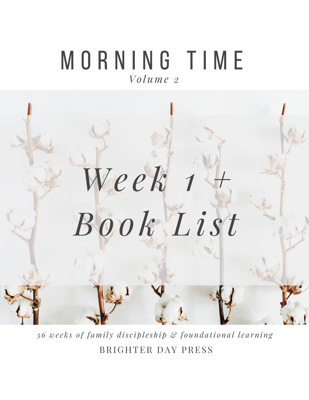 Morning Time, Vol. 2 - Week 1 + Book List (Free Download)