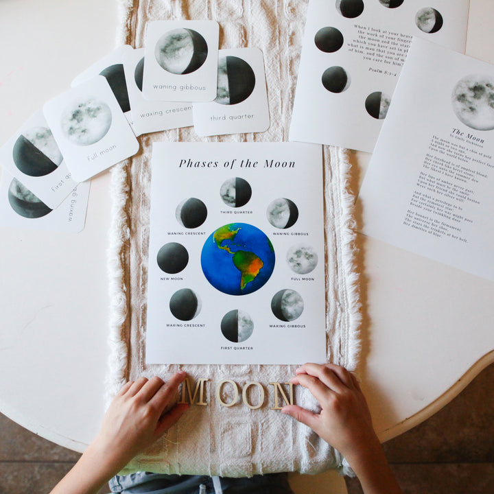Phases of the Moon Mini Unit Study (Digital Product)